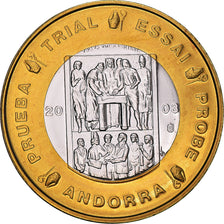 Andorra, Euro, 2003, unofficial private coin, FDC, Cobre