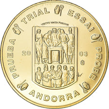 Andorra, 50 Euro Cent, 2003, unofficial private coin, MS(65-70), Cobre