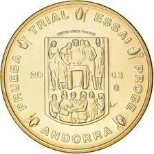 Andorra, 20 Euro Cent, 2003, unofficial private coin, MS(65-70), Copper