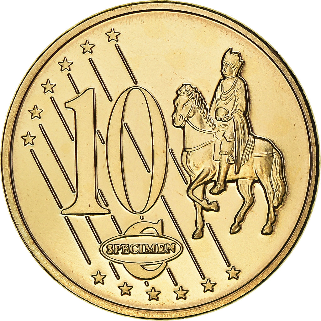 Andorra, 10 Euro Cent, 2003, unofficial private coin, MS(65-70), Copper