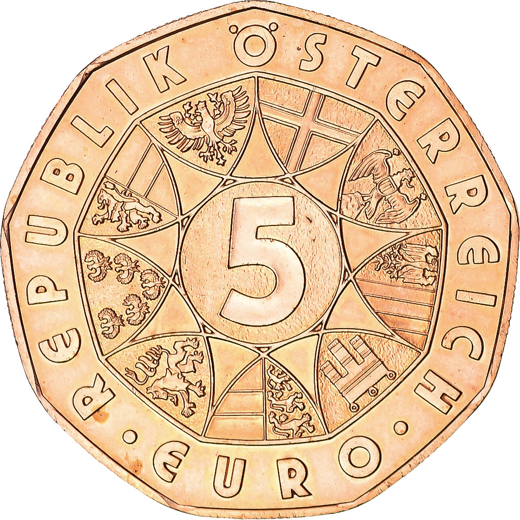 Autriche, 5 Euro, Society of Music Lovers, 2012, Vienna, SPL+, Cuivre