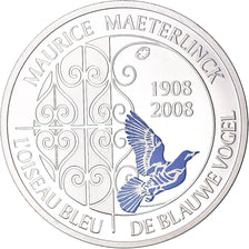 Bélgica, 10 Euro, L'oiseau bleu, 2008, Colourized, MS(63), Prata, KM:266