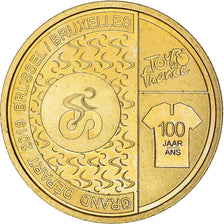 Belgia, 2-1/2 Euro, 100 Years of Yellow Jersey, 2019, French Text, MS(64)