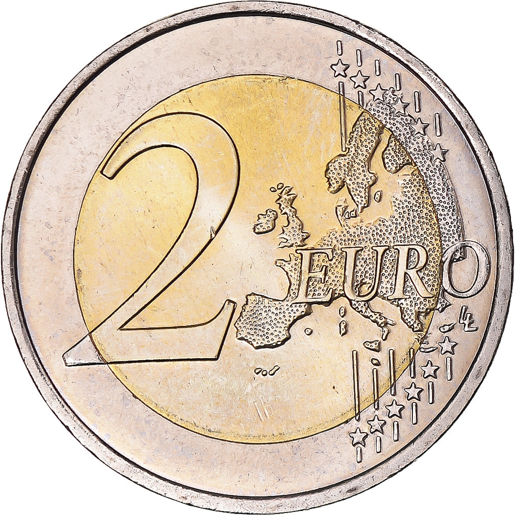 França, 2 Euro, Traité de l'Elysée, 2013, Paris, MS(63), Bimetálico, KM:2094