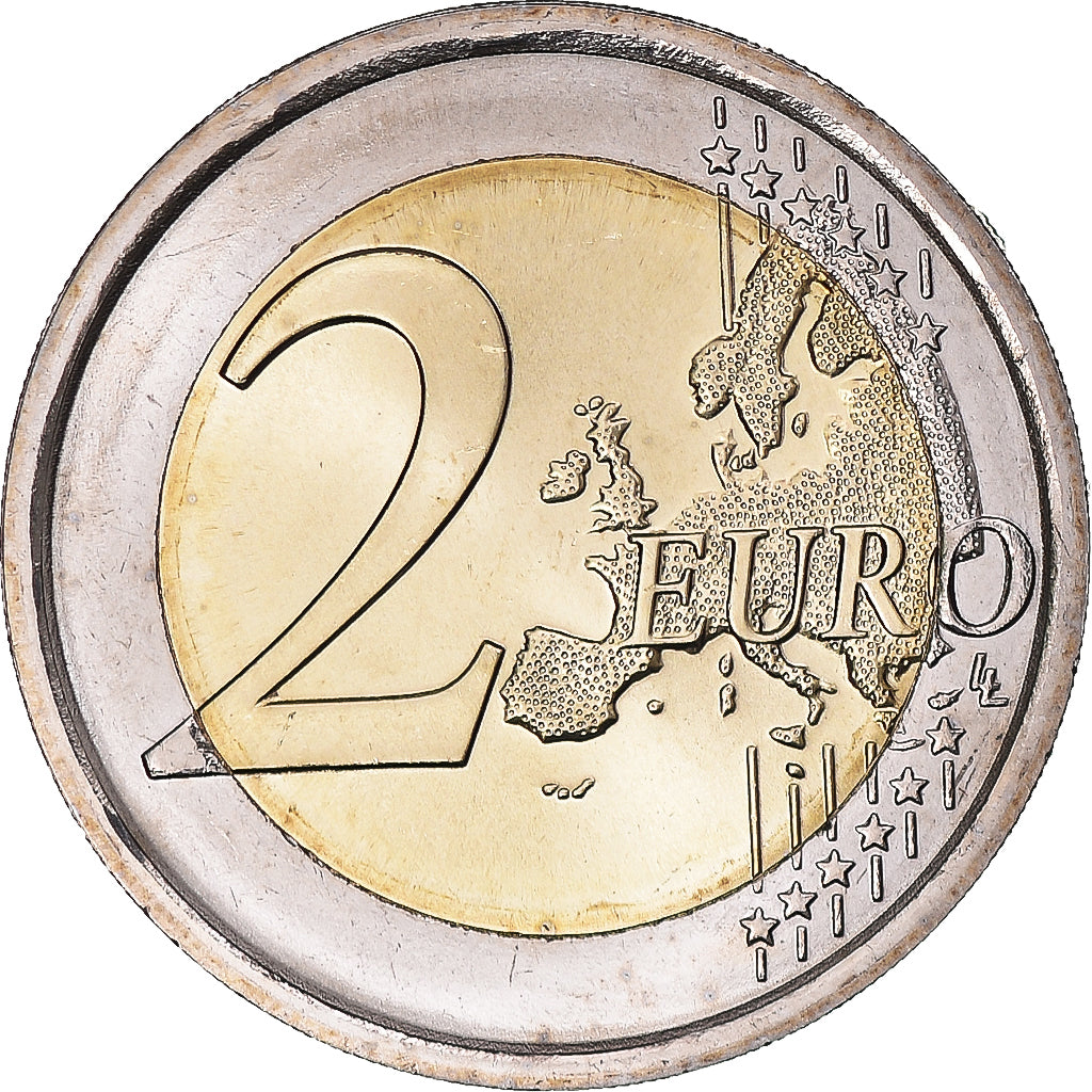 San Marino, 2 Euro, 2016, Rome, Iridescent, MS(63), Bi-Metallic