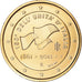 Italy, 2 Euro, italian unification 150 th anniversary, 2011, Rome, gold-plated