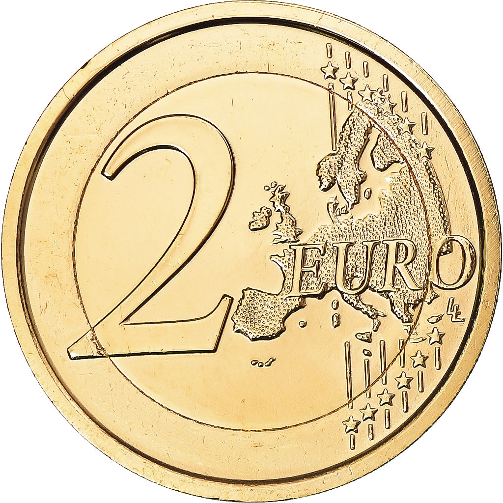 Italy, 2 Euro, italian unification 150 th anniversary, 2011, Rome, gold-plated