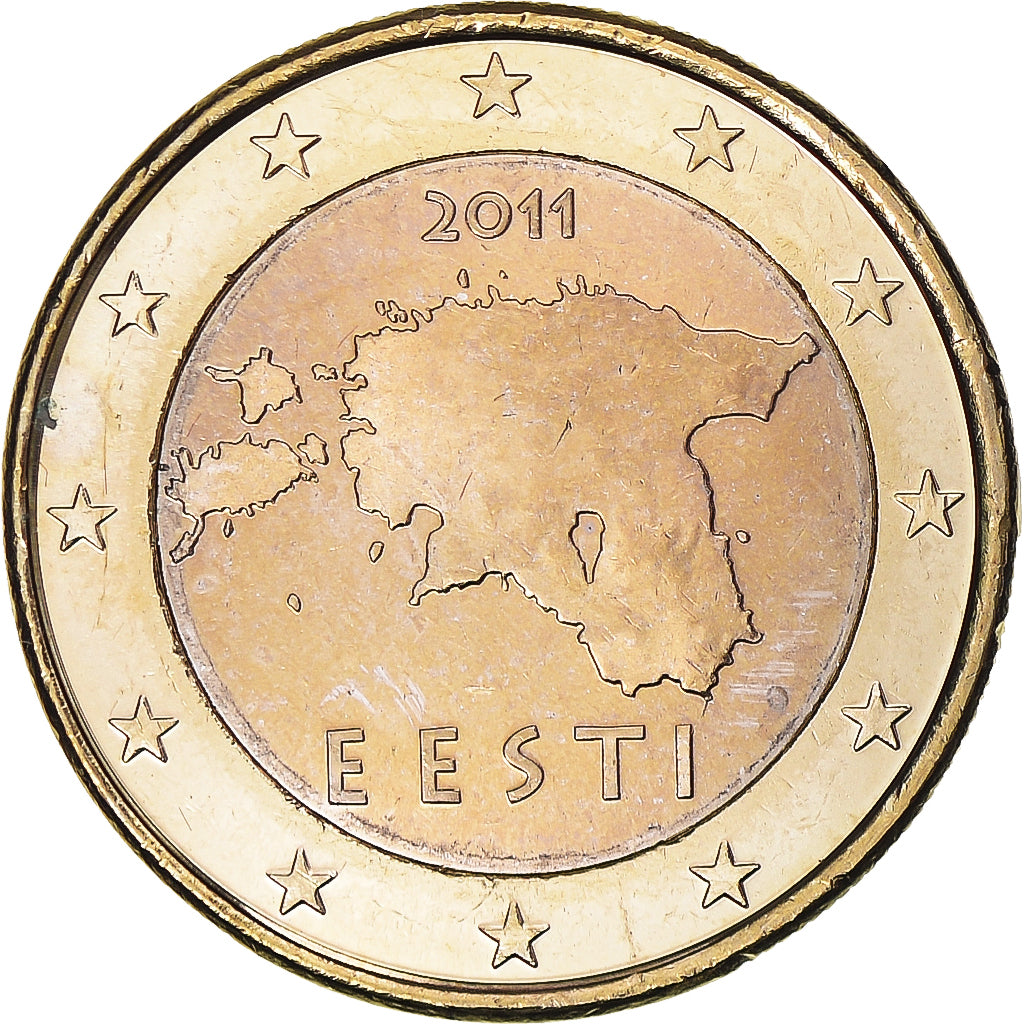 Estonia, Euro, 2011, Vantaa, AU(55-58), Bi-Metallic, KM:67