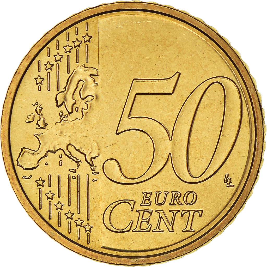 Latvia, 50 Euro Cent, 2014, Stuttgart, MS(65-70), Brass, KM:155
