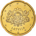 Łotwa, 20 Euro Cent, 2014, MS(65-70), Mosiądz