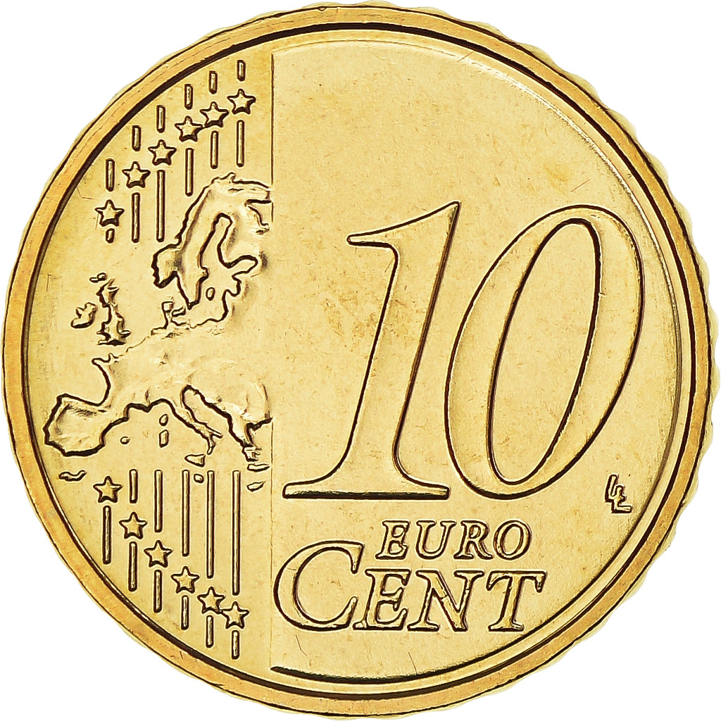 Lettonia, 10 Euro Cent, 2014, FDC, Ottone