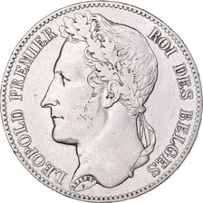 Monnaie, Belgique, Leopold I, 5 Francs, 5 Frank, 1848, TTB, Argent, KM:3.2