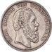 Coin, German States, WURTTEMBERG, Karl I, 5 Mark, 1876, Freudenstadt, AU(50-53)