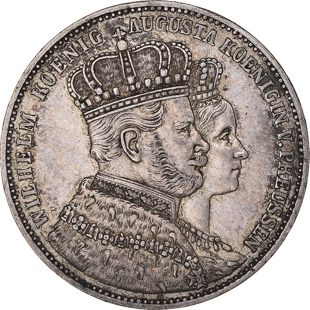 Monnaie, Etats allemands, PRUSSIA, Wilhelm I, Thaler, 1861, Berlin, TTB+