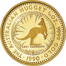 Coin, Australia, Elizabeth II, 5 Dollars, 1990, Perth, MS(65-70), Gold, KM:140