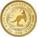 Coin, Australia, Elizabeth II, 5 Dollars, 1990, Perth, MS(65-70), Gold, KM:140