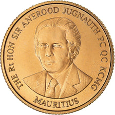 Coin, Mauritius, 250 Rupees, 1988, 1/4 Oz, MS(65-70), Gold, KM:58