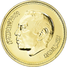 Moeda, Marrocos, al-Hassan II, 500 Dirhams, 1979, MS(65-70), Dourado, KM:71