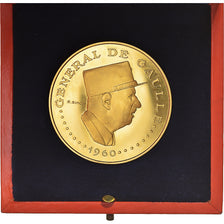 Coin, Chad, De Gaulle, 10000 Francs, 1960, Paris, MS(64), Gold, KM:11