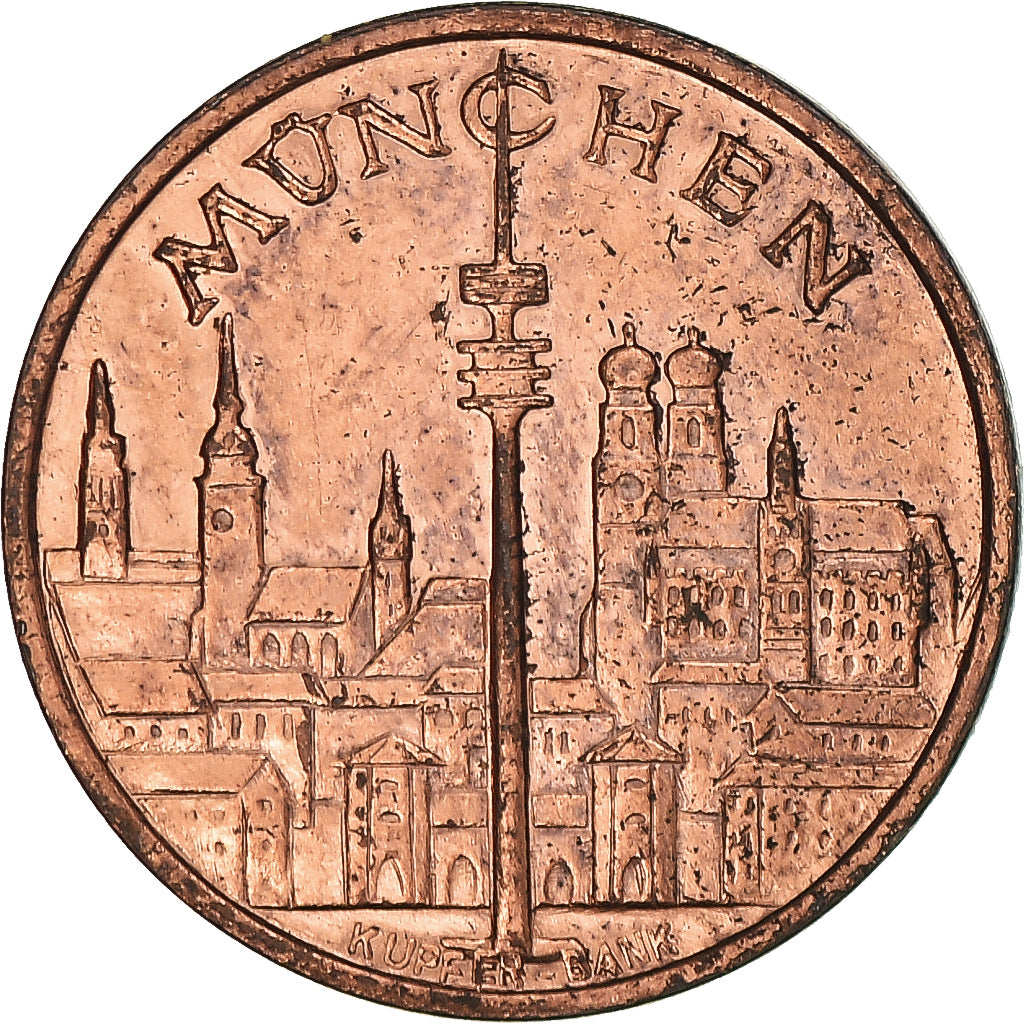 Duitsland, Token, Jeux Olympiques de Munich, 1972, PR, Koper