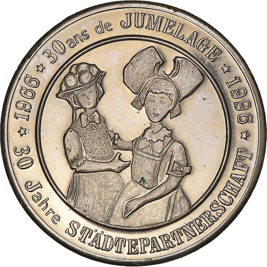 Francia, 3 Euro, Euro des Villes, 1996, Sélestat - 30 ans de jumelage, EBC