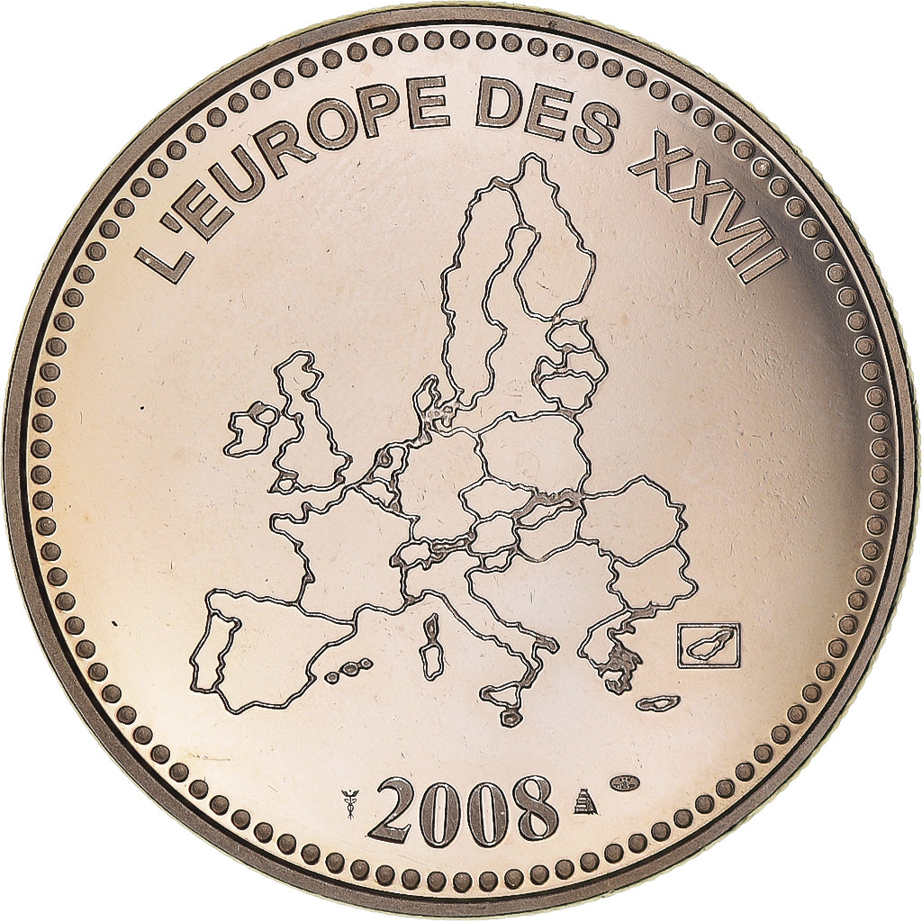 Frankreich, Medaille, L'Europe des XXVII, Veme République, Politics, 2008