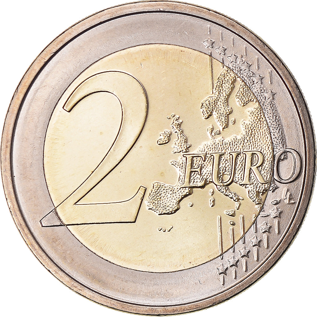 Eslovénia, 2 Euro, 10 ans de l'Euro, 2012, MS(64), Bimetálico