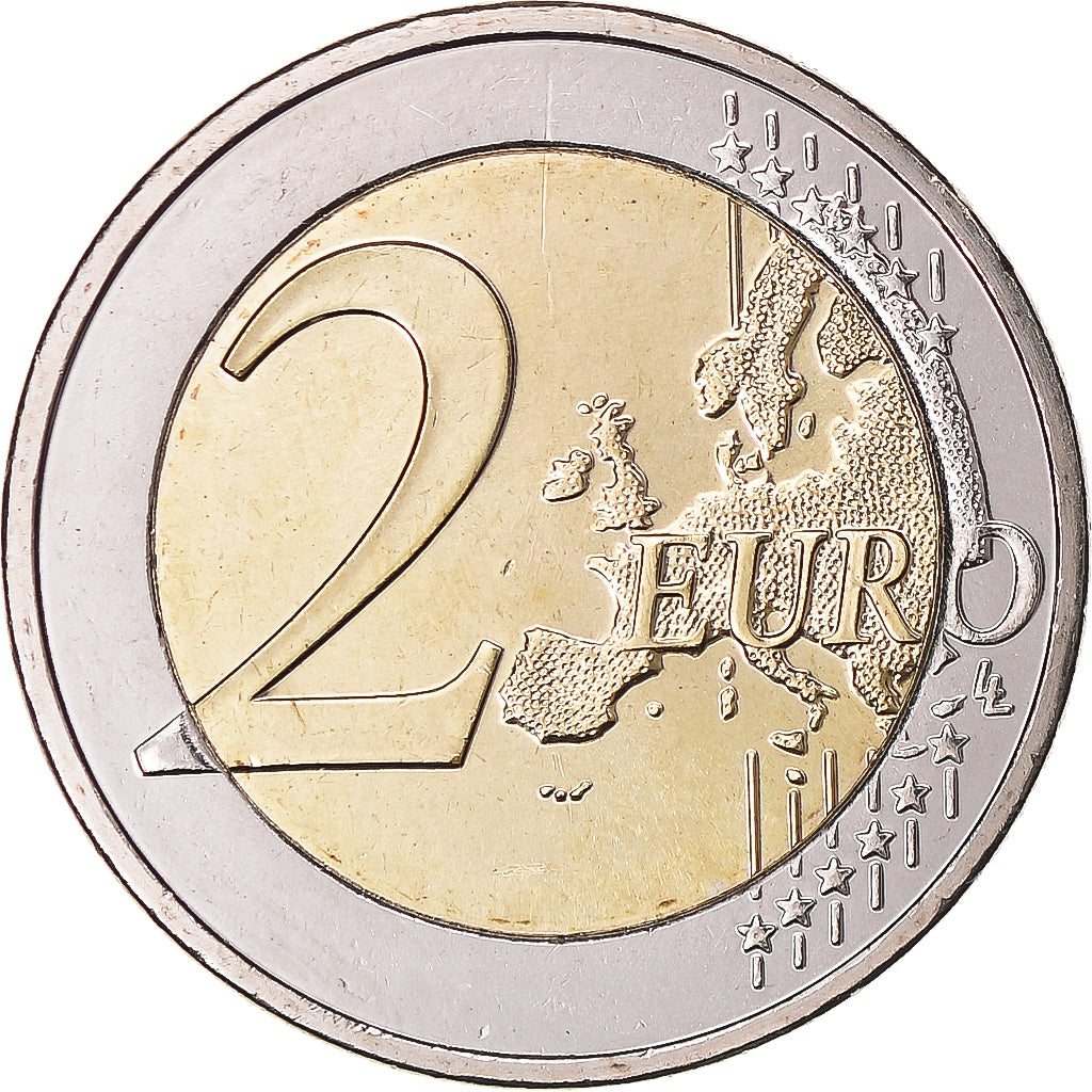 Chipre, 2 Euro, 10 ans de l'Euro, 2012, MS(63), Bimetálico