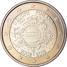 Finland, 2 Euro, 10 ans de l'Euro, 2012, MS(63), Bi-Metallic