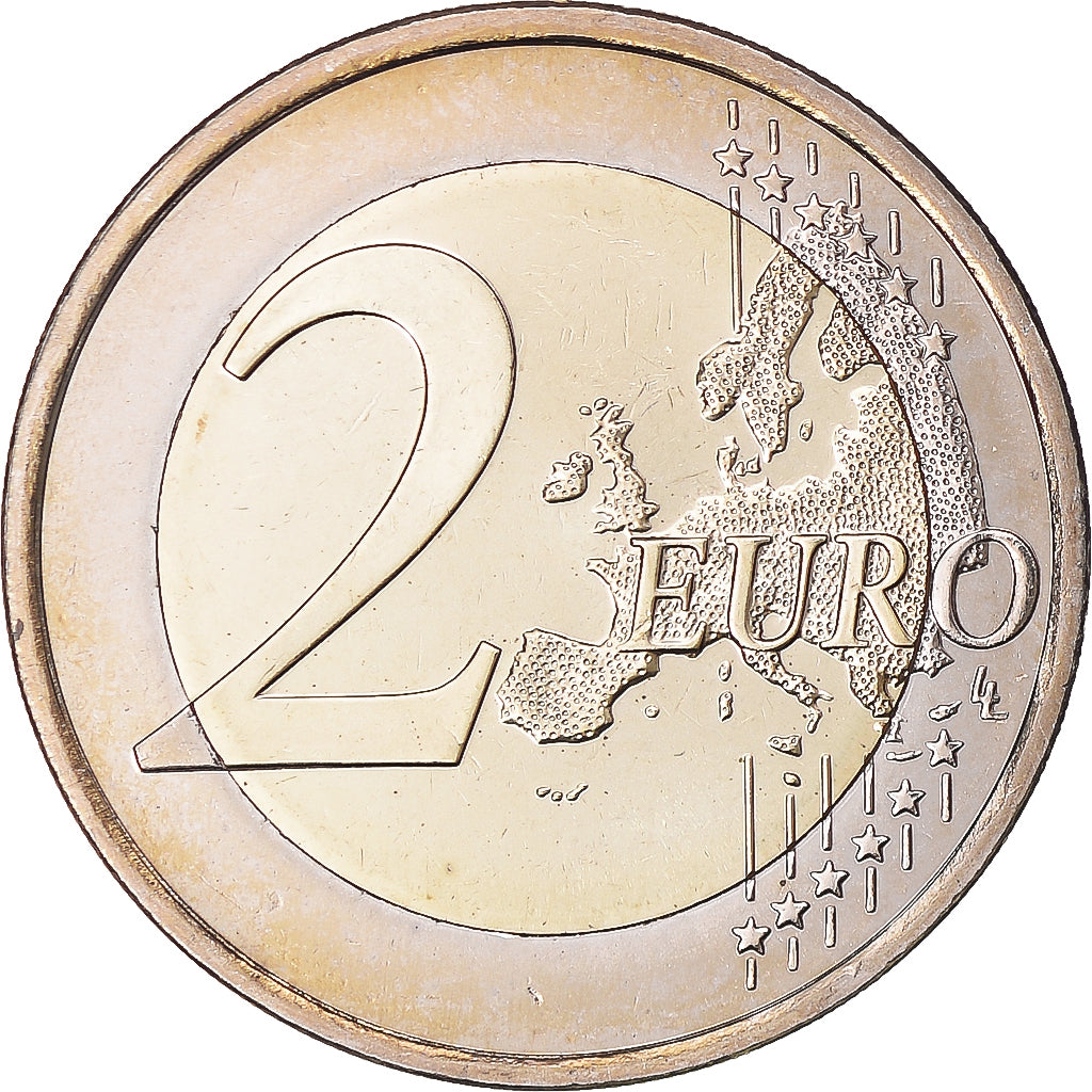 Finland, 2 Euro, 10 ans de l'Euro, 2012, MS(63), Bi-Metallic