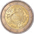 França, 2 Euro, 10 ans de l'Euro, 2012, Paris, MS(63), Bimetálico, KM:1846