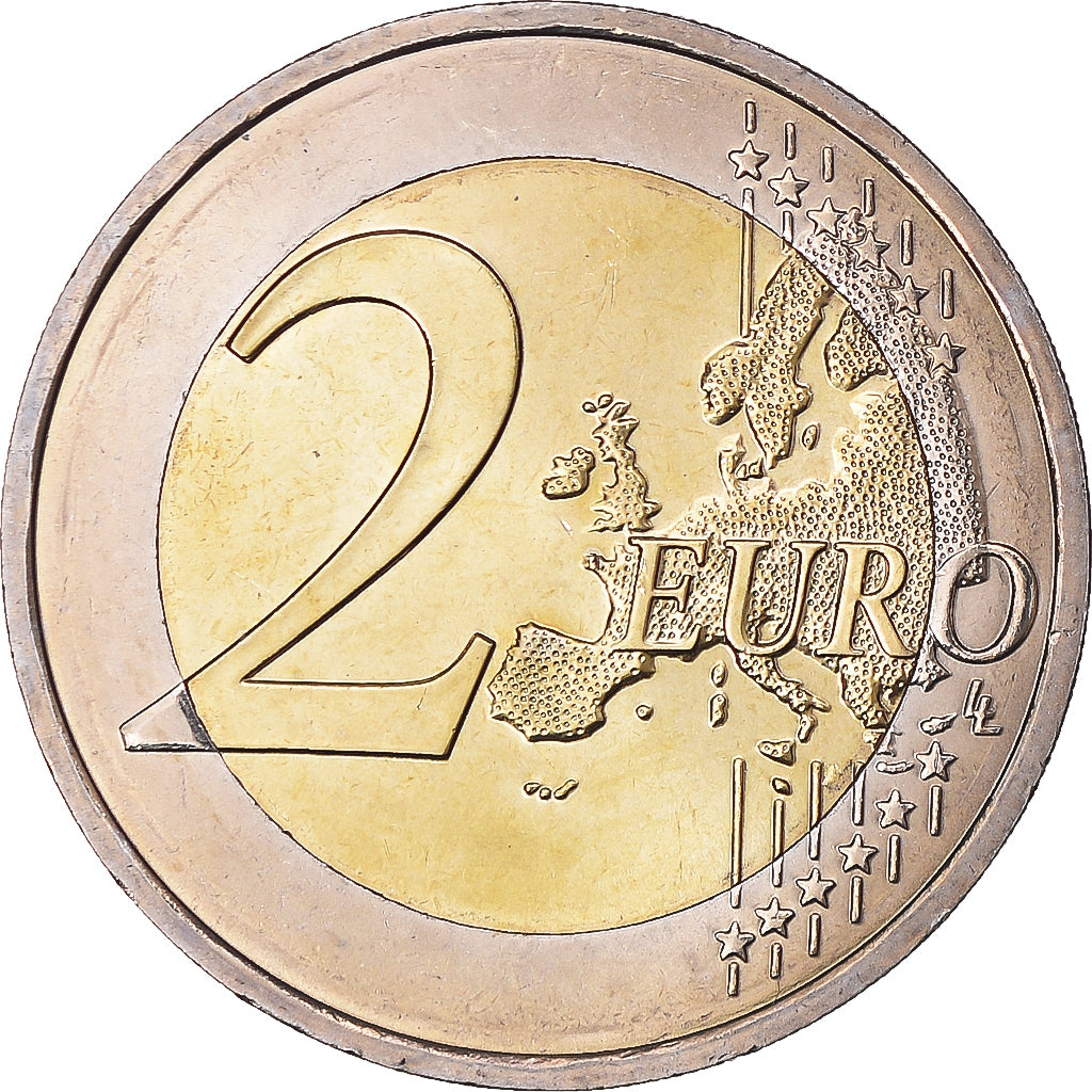 France, 2 Euro, 10 ans de l'Euro, 2012, Paris, MS(63), Bi-Metallic, KM:1846