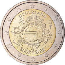 Netherlands, 2 Euro, 10 ans de l'Euro, 2012, Utrecht, AU(55-58), Bi-Metallic