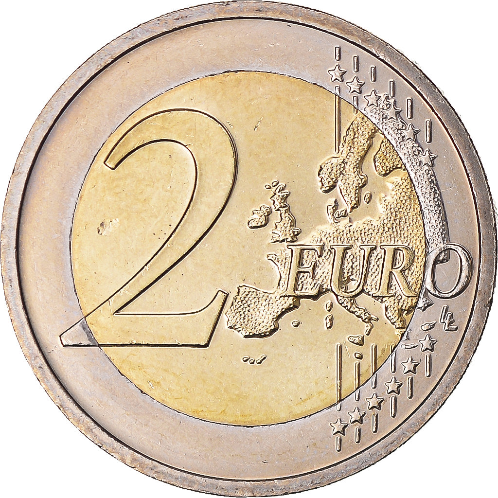 Ireland, 2 Euro, 10 years euro, 2012, AU(55-58), Bi-Metallic, KM:71