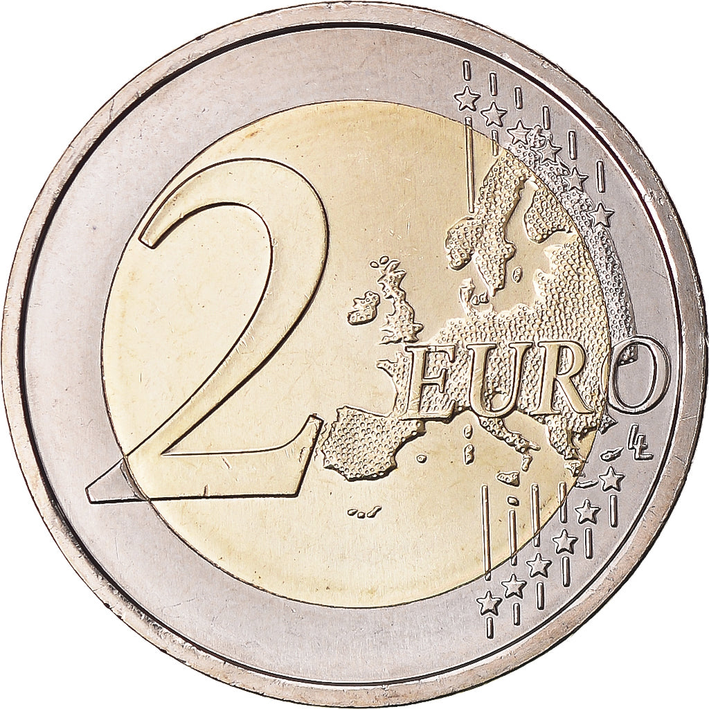 Portugal, 2 Euro, 10 ans de l'Euro, 2012, Lisbon, MS(65-70), Bimetálico, KM:812