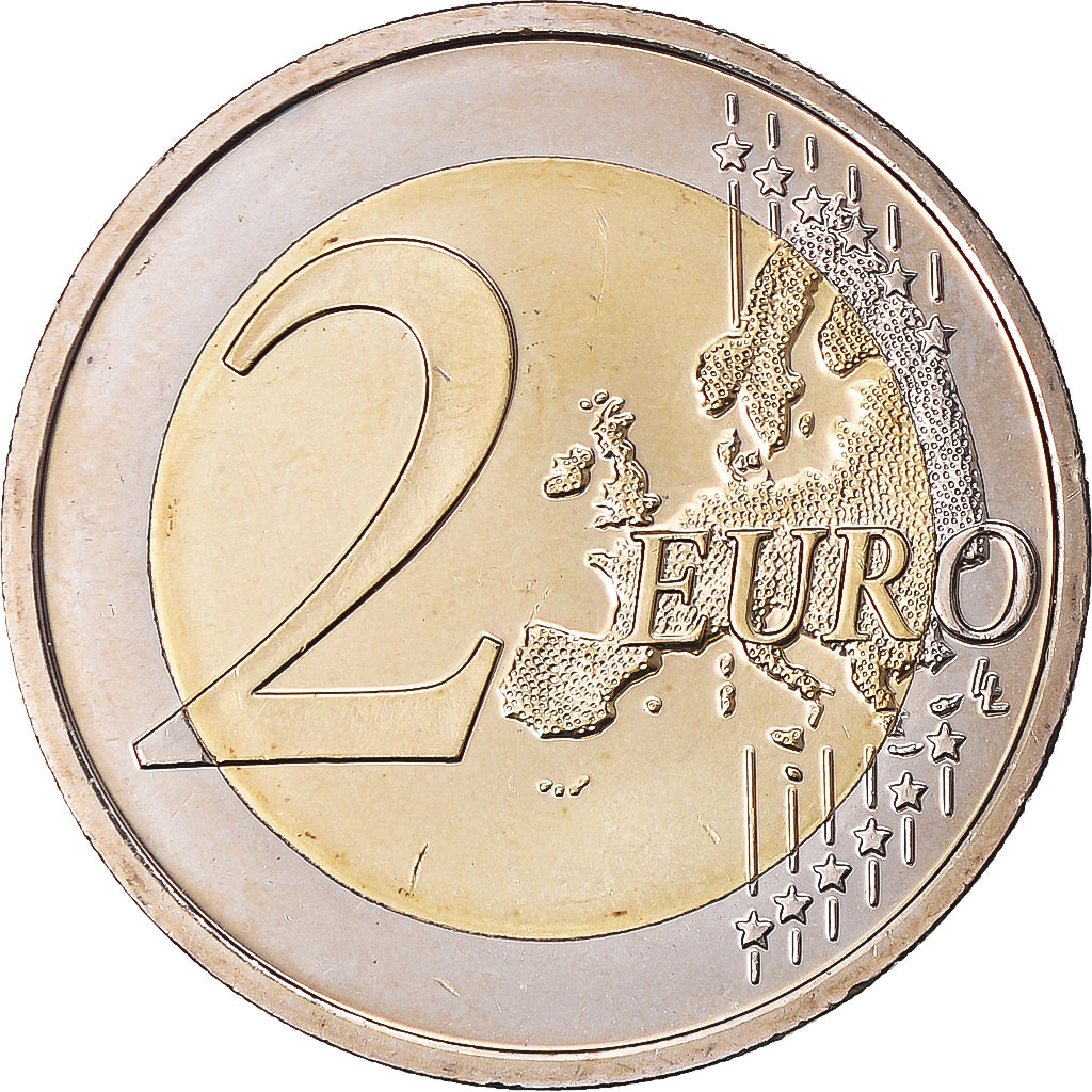 Eslováquia, 2 Euro, 10 ans de l'Euro, 2012, MS(64), Bimetálico
