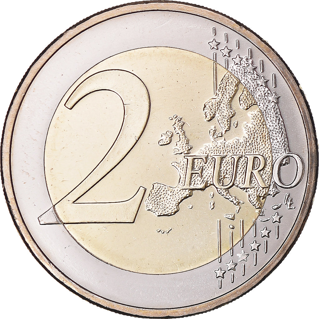 Niemcy - RFN, 2 Euro, 10 ans de l'Euro, 2012, Stuttgart, MS(64), Bimetaliczny