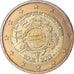 GERMANIA - REPUBBLICA FEDERALE, 2 Euro, 10 years euro, 2012, Karlsruhe, SPL+