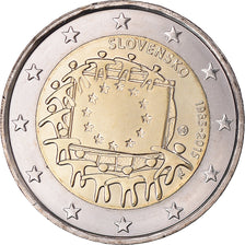 Słowacja, 2 Euro, Drapeau européen, 2015, Kremnica, MS(64), Bimetaliczny