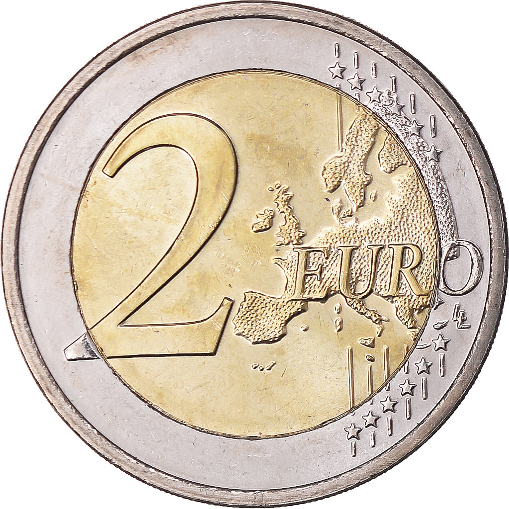 Luxemburgo, 2 Euro, Drapeau européen, 2015, Utrecht, MS(64), Bimetálico
