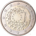 Lettonia, 2 Euro, 2015, 30 ans   Drapeau européen, SPL+, Bi-metallico, KM:New