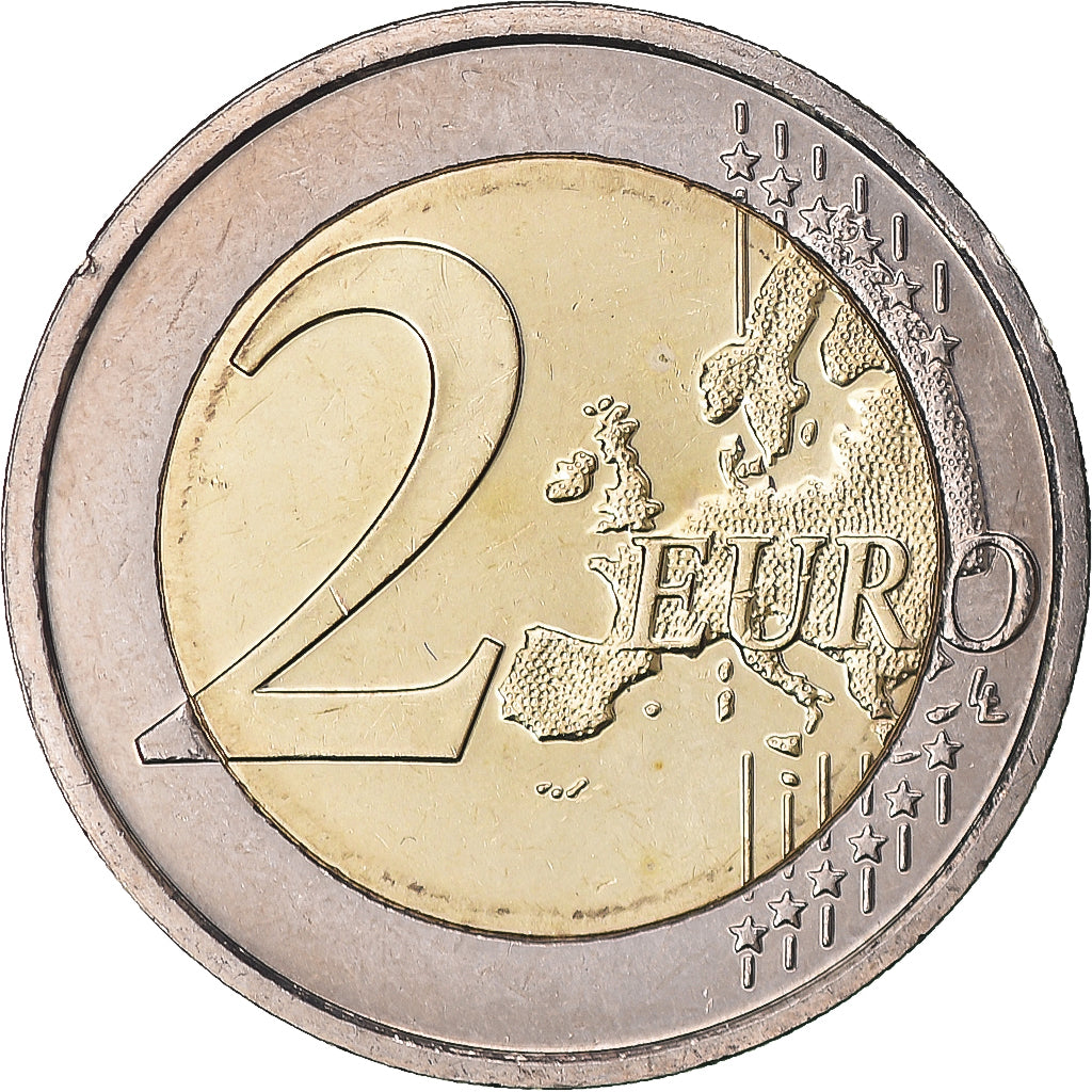 Irlanda, 2 Euro, Drapeau européen, 2015, Sandyford, MS(60-62), Bimetálico