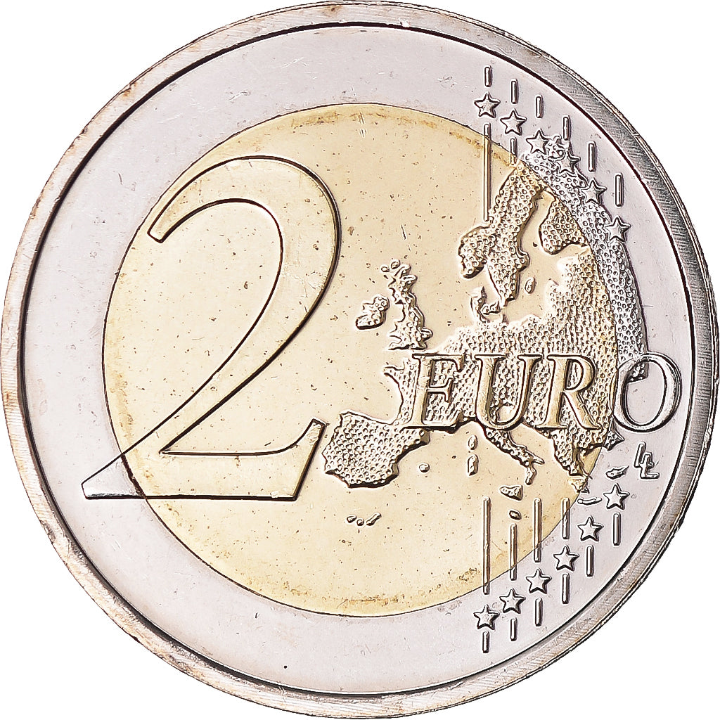 Pays-Bas, 2 Euro, Drapeau européen, 2015, Utrecht, SPL+, Bimétallique