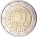 Portugal, 2 Euro, 2015, 30 ans   Drapeau européen, MS(64), Bimetálico, KM:New