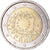 Hiszpania, 2 Euro, 2015, 30 ans   Drapeau européen, MS(64), Bimetaliczny