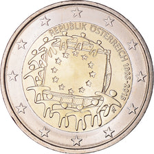 Autriche, 2 Euro, Drapeau européen, 2015, Vienna, SPL+, Bimétallique