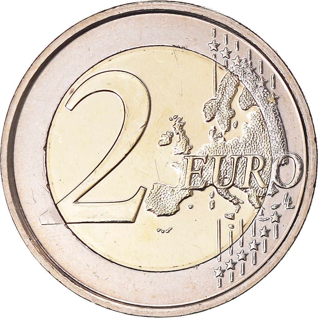 Belgium, 2 Euro, Drapeau européen, 2015, Brussels, AU(50-53), Bi-Metallic