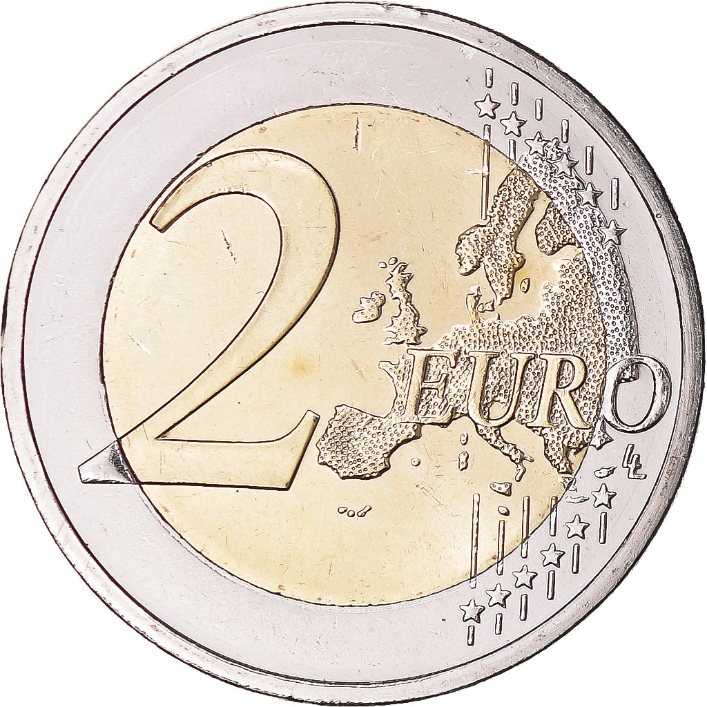 Cyprus, 2 Euro, Flag, 2015, UNC, Bi-Metallic