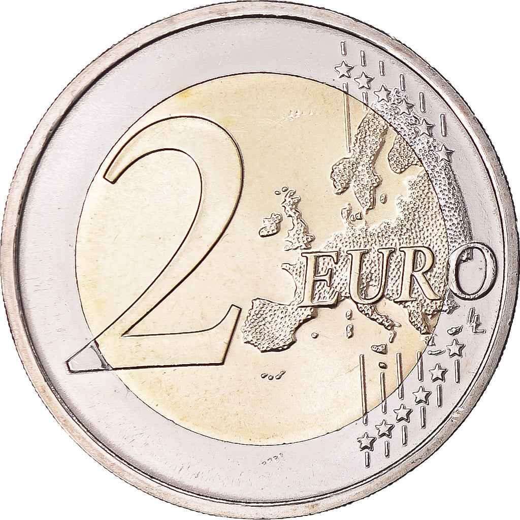 Germania, 2 Euro, 2015, Stuttgart, 30 ans   Drapeau européen, SPL+