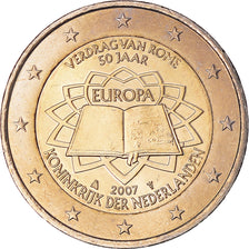 Netherlands, 2 Euro, Traité de Rome 50 ans, 2007, Utrecht, MS(63), Bi-Metallic